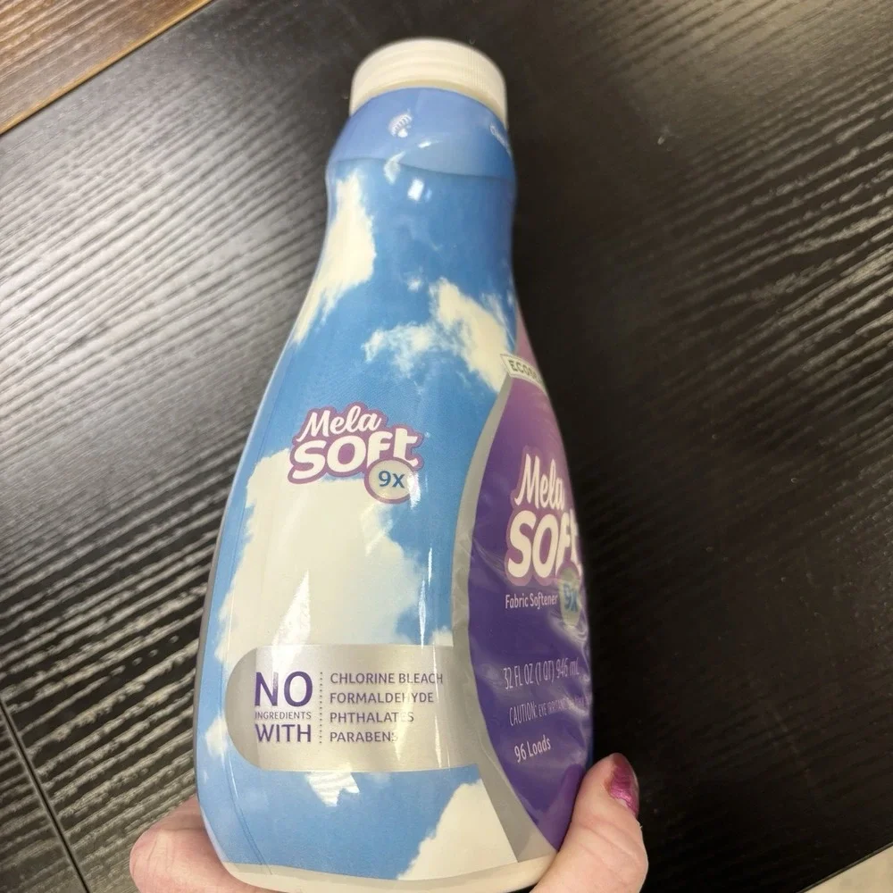 Melaleuca‎ MelaSoft 9X Fabric Softener Clean Cotton Scent 32 oz-96 loads! Sealed